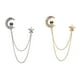 thumbnail image 4 of 2 piezas Trajes para hombre Broche Pin Collar Pin Broche Insignia Cadena Jinwen Broche de trajes, 4 of 5