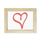 thumbnail image 1 of La línea de en forma de corazon de San Valentin Escritorio de madera Arte Pintura 6x8 pulgadas marco de foto foto, 1 of 4
