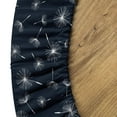 thumbnail image 5 of Ambesonne Dandelion Fitted Round Tablecloth, Floral Background, 40"- 44" Diameter, Indigo White, 5 of 5