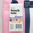 thumbnail image 4 of Fit & Fresh Bloomington Lunch Bag Kit for Women – Pink with Blue and White Stripes – Insulated Tote with 2 BPA-Free Food Containers – Stylish & Durable for Work, Office, Travel or Picnic, 4 of 5