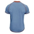 thumbnail image 3 of Sngxgn Men's Stretch Cotton Short Sleeve Polo T-Shirt(Light Blue,XXL), 3 of 4