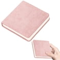 thumbnail image 2 of Square Woven Fabric Cover Blank Notebook 200 Pages, 145×145mm Pocket Hardbound Journal, Textured Cloth Pocket Notepad for Daily Planner Schǒ-ǒl Office Notes, 2 of 7