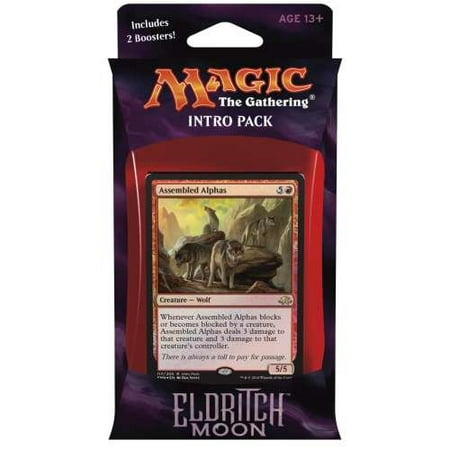 Magic the Gathering: MTG Eldritch Moon: Intro Pack / Theme Deck: Untamed Wild (includes 2 Booster Packs & Alternate Art Premium Rare Promo) Red / Green -.., By Magic: the