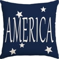 thumbnail image 2 of Memorial Day Pillow Covers 18 x 18 Inch Independence Day American Flag Throw Pillow Case 4th of July Patriotic Star Stripes America Freedom Decor Cushion Case for Home Couch Sofa Bed, 2 of 6