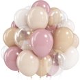 thumbnail image 1 of Pink and Green Balloons Retro Sage Green Pink Metallic Gold Confetti Balloons Olive Green Gold Pink Beige Latex Balloon for Easter Jungle Safari Christmas Woodland Birthday Party Decorations, 1 of 21