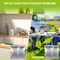 thumbnail image 7 of 50 Packs Mylar Bags for Food Storage 1 Quart(7"x 10") Reusable Mylar Bags 400cc Thick 5.5 Mil,Heat Sealable Mylar Bags for Food Storage Zipper Pouches, 7 of 7