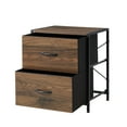 thumbnail image 6 of Mainstays 2 Drawer Fabric Storage Nightstand for Bedroom, Walnut, 6 of 9