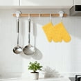 thumbnail image 2 of Unique Bargains Pot Holders Heat Resistant Kitchen Gloves Yellow 4.7x13.8inch, 2 of 7