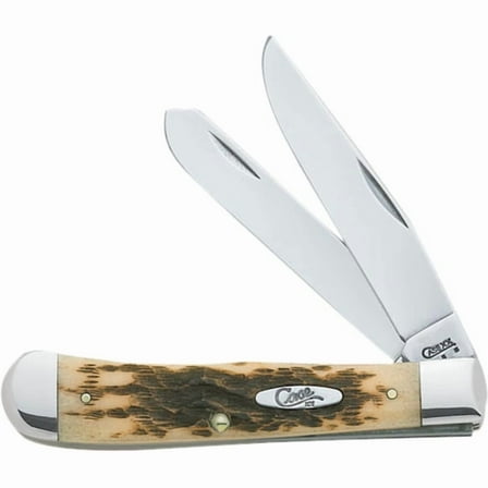 Amber Bone Case Pocket Knife