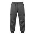 thumbnail image 5 of Men's Slim Fit Cargo Workwear Pants, Straight Leg Drawstring Elastic Waist Multi Pockets Casual Trousers Joggers, Quick Dry Breathable Lightweight Stretchy, Outdoor Hiking Gym, 5 of 9