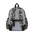 thumbnail image 3 of Mushroom and Snail Black Pattern Cute School Backpack with Padded Back and Adjustable Shoulder Straps 13.4"x11"x4.7", 3 of 5