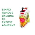 thumbnail image 5 of Storage Theory Food Pouch Slider Organizer for Kitchen Pantry, Cabinet and Refrigerator - Peel and Stick Storage for Applesauce, Yogurt, Baby Food Pouches - 6 pk, 5 of 8