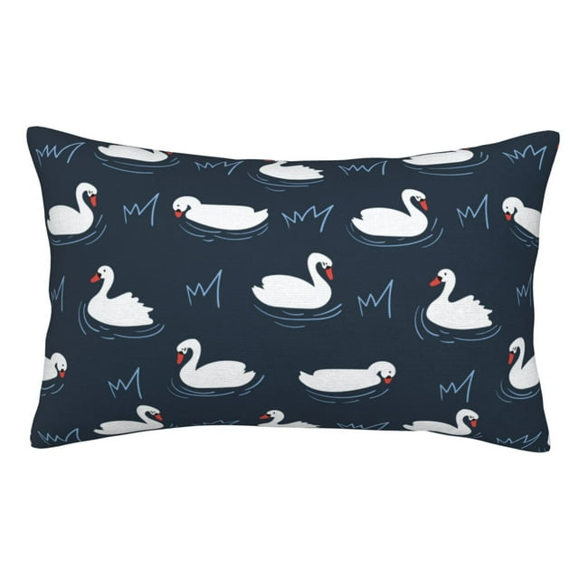Easygdp Cartoon Swan for Soft Pillow Case Pillow Protectors,Perfect for Sleeping (Pillow Core Not Included)-14"x20"
