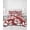 Burgundy, White, Red, variant on Quilts Twin Size, Sky Blue Leaves Soft Comforter Bedding Set for Bed, Farmhouse Botanical Branch Vintage Boho Leaf Lightweight Quilted Bedspread with Pillow Cover(2 Pieces) for All Season, 68x86 Inch