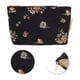 thumbnail image 4 of Bolsas de Maquillaje Vintage Florales Únicas 1 Pc Poliéster Negro Mediana, 4 of 5