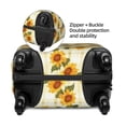 thumbnail image 2 of Fuzoiu Light Green Plaid Sunflower Print Suitcase Cover,Washable Luggage Covers for Suitcase,Elastic Luggage Protector Cover,Scratch Resistant Travel Suitcase Covers-Small, 2 of 7