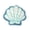 White, variant on Seashells Bathroom Rug, Bathroom Rugs, Ocean Decor Shell Bath Mat Gifts, Cute Seashell Shaped Bath Rugs for Sea Room Decor, Machine Washable & Non-Slip Bath Mat (16x16'', White)