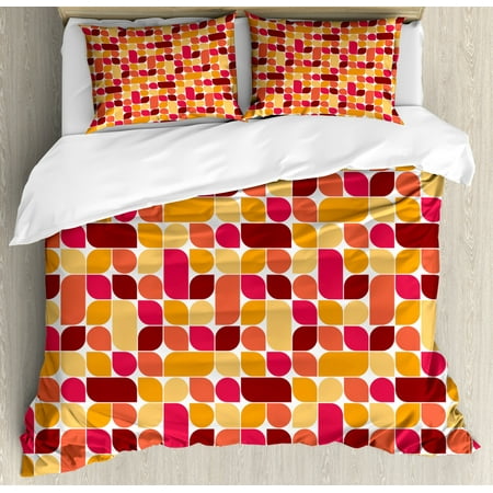 Vintage Duvet Cover Set Queen Size Bauhaus Style Inspired