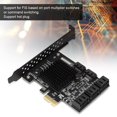 thumbnail image 2 of Tarjeta SATA de 8 Puertos, Tarjeta de expansión de Controlador PCI-E a SATA 3.0 con Soporte de Perfil bajo, Tarjeta de expansión de Interfaz SATA3.0 para Windows 7/8/XP/10 EOTVIA No, 2 of 6