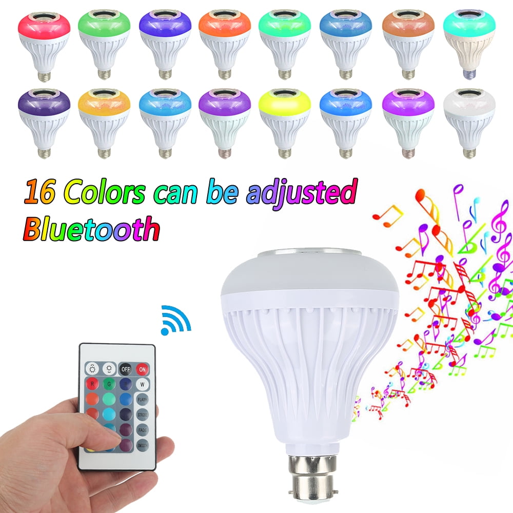 Bluetooth Speaker B22 LED Light Bulb Smart Led Bulb with RGB Color