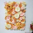 thumbnail image 4 of Artificial Silk Flowers Wall Panel Wedding Party Floral Backdrop Orange, 4 of 6