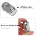 thumbnail image 6 of FRCOLOR  20 Pcs Solid Car Wheel Nut Screw Bolt Rim Covers Hub Silver, 6 of 8