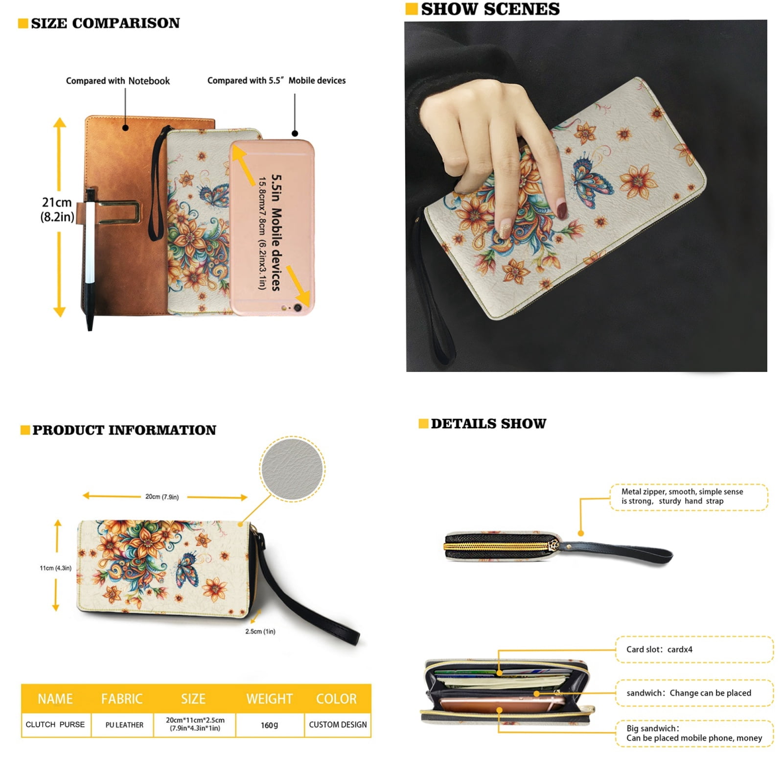 ZUXONGSY Boho Mandala Butterfly Print Top Handle Bag Purses Set of 2 for Women Practicality Handbags Top Handle Satchel Satchel Handbags with Matching Wallet for Shopping Tours