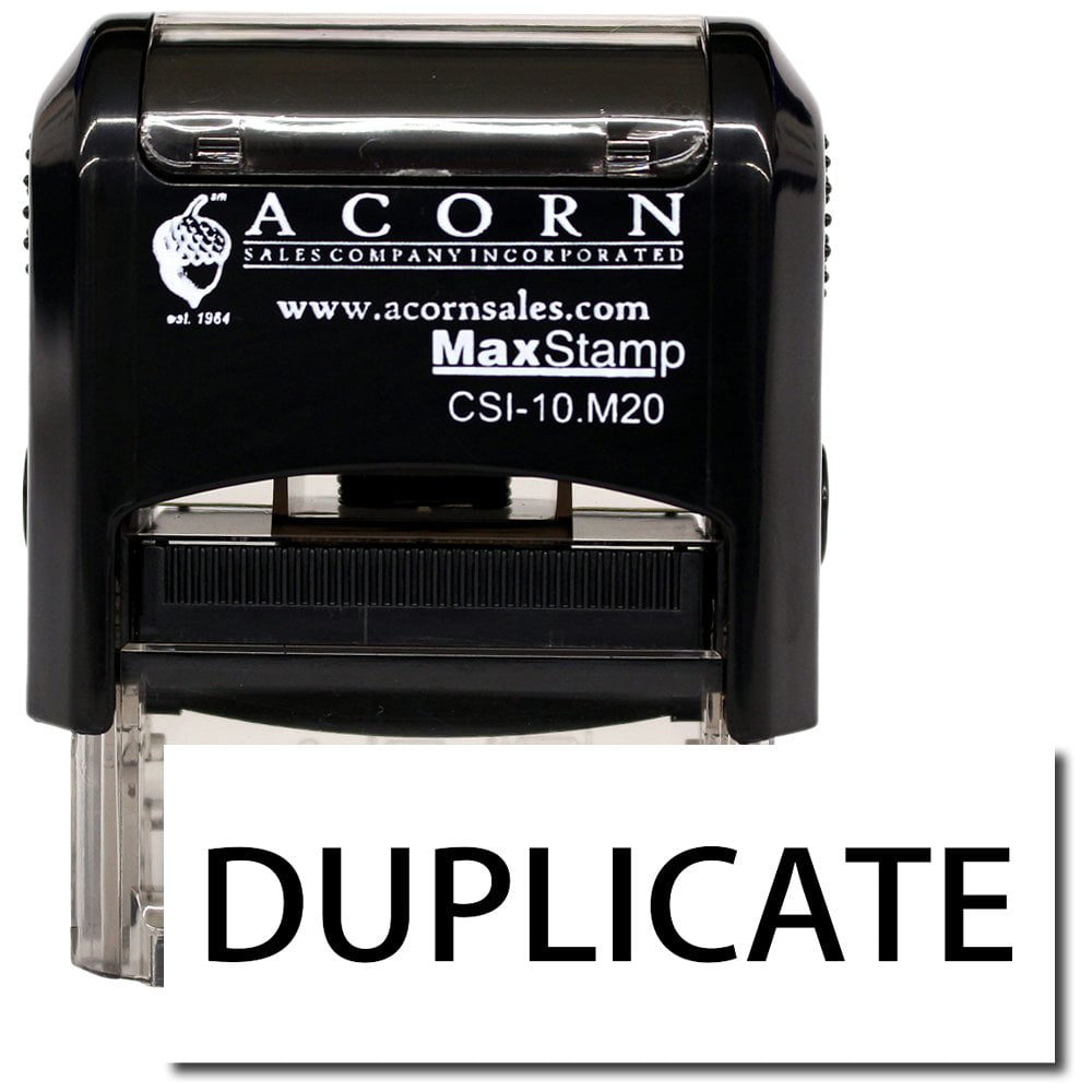 Duplicate Ink/paper Self-Inking Duplicate Stamp with Brown Ink - Walmart.com