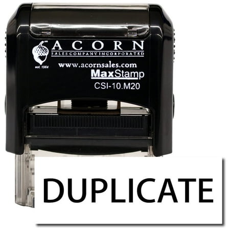 Self-Inking Duplicate Stamp with Red Ink