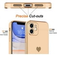 thumbnail image 3 of Compatible with iPhone 11 Case for Women Girl Cute Love-Heart Luxury Bling Plating Soft Back Cover Raised Full Camera Protection Bumper Silicone Shockproof Phone Case for iPhone 11, Pink, 3 of 14