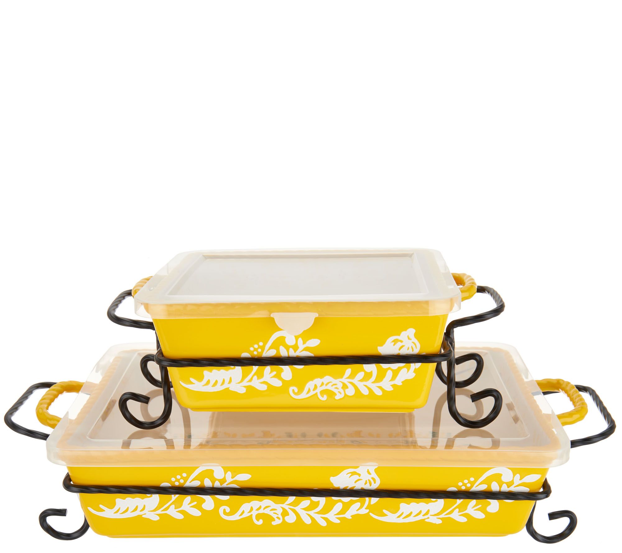 Valerie Bertinelli 4 Piece Bake Serve Set W Lids Model K46773 Walmart Com Walmart Com