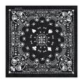 thumbnail image 1 of Pañuelo para la cabeza de algodón cuadrado con diseño de calavera de hip-hop para hombres y mujeres, pañuelo para la cabeza con estampado de fantasmas de Halloween, 1 of 4