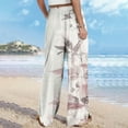 thumbnail image 4 of birthday gifts! QATAINLAV Women's Baggy Flowy Wide Leg Palazzo Pants Trendy Boho Floral Print Summer Beach Pants Casual Lounge Trousers Vacation Outfits Multicolor XL, 4 of 7