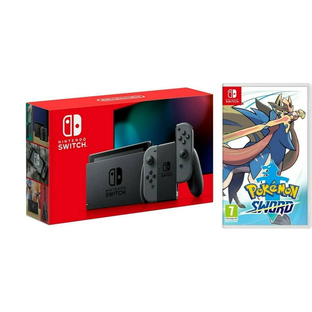 Nintendo Gray Console New 2019 Version with Pokemon Sword Bundle - Walmart.com