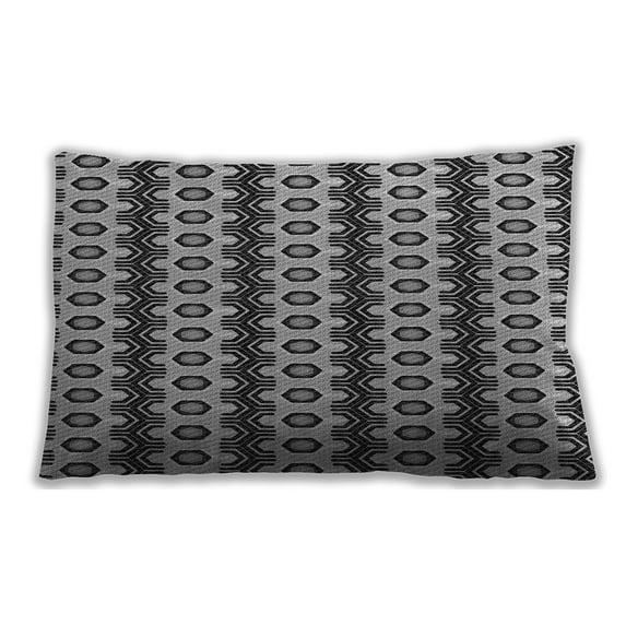 Ahgly Company Outdoor Rectangular Contemporary Lumbar Throw Pillow, 13 inch by 19 inch