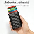 thumbnail image 4 of Wallets for Men, Pop up Men's Simple Genuine Leather Wallet Rfid Blocking, Credit Card Holder Anti-Theft, Slim, Minimalist, Front Pocket, Id Window (Black#1), 4 of 7