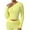 Yellow, variant on Women's Long Sleeve Crop Tops Trendy Slim Fitted Off the Shoulder Henley T-Shirts Fall Dressy Casual Blouse Pink S