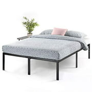Best Price -Mattress 18 Inch Metal Platform Bed, Heavy Duty Steel Slats, No Box Spring Needed, Easy Assembly, Black, King