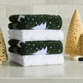 thumbnail image 2 of Better Homes & Gardens Signature Soft Holiday Decor 4PK Hand Towel, Wintery Tree, 2 of 9