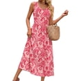 thumbnail image 4 of Fantaslook Summer Dresses for Women Sleeveless Casual Long Dress Beach Vacation Sundresses with Pockets, 4 of 10