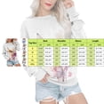 thumbnail image 2 of Chemises Confortables pour Femmes Automne Hiver Chandails Chauds Blouse Décontractée à Manches Longues Col Rond Pull Imprimé Pissenlit Tie-Dye Sans Capuche Rouge S, 2 of 3