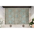 thumbnail image 2 of Linon Platinum Santa Fe Power Loomed Polyester 2'x3' Rug in Blue, 2 of 3