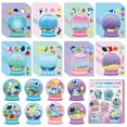 thumbnail image 4 of Belanttega Ocean Animal Crystal Ball Scene Face Sticker Gift Set - 40 Pcs Underwater Themed Face Stickers for Party, Festivals, DIY Photo Accessories, 4 of 6