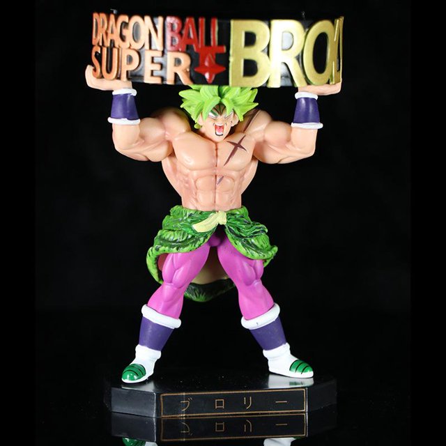 Figura de acción Broly Dragon Ball Super 15cm PVC Arco Iris Latino