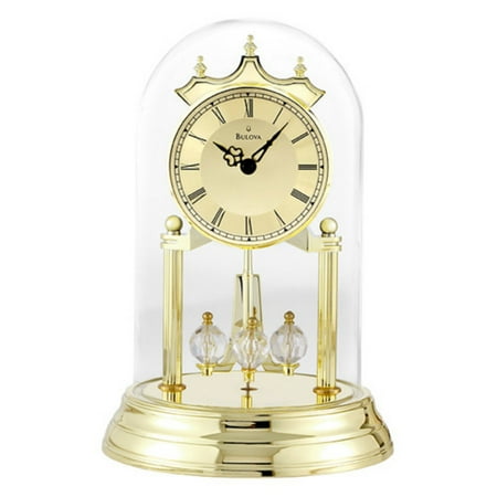 50th Anniversary Clocks - Bulova Tristan Brass Anniversary Clock