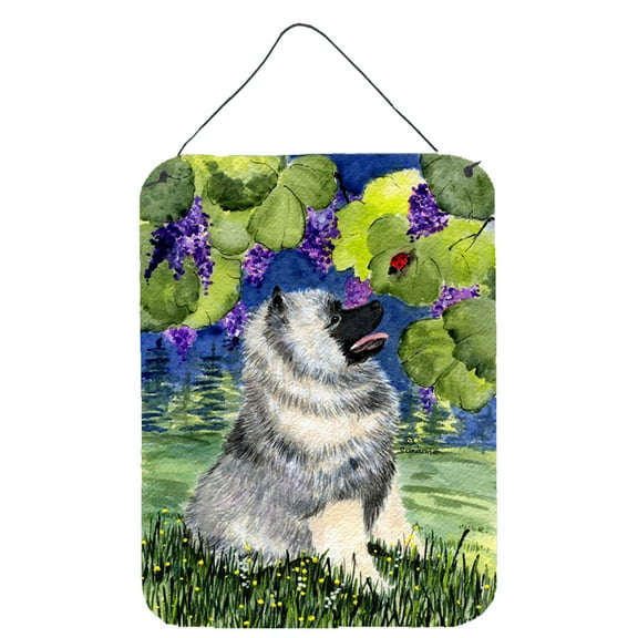 Keeshond Aluminium Metal Wall or Door Hanging Prints
