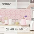 thumbnail image 4 of Pink Peel and Stick Backsplash Fish Scale Tile, Removable Renter Friendly Backsplash 3D Adhesive Stick on Wall Tiles for Kitchen Bathroom (10 Sheets), 4 of 6