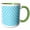 Green/White, variant on 3drose, Blue and White Polka Dot Print, 11oz Magic Transforming Mug