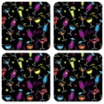 thumbnail image 1 of Vinyl Drink Coasters - Set of 4 - Martini Toss, 1 of 3