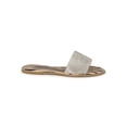 thumbnail image 2 of Women Rhinestone Open Toe Flat Slide Sandal 19310, 2 of 5